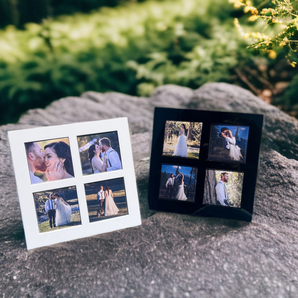 Custom Event Memory Frame Magnetic Frame Set – 4 Custom Magnets + Frame – BeeCuz Memories Matter