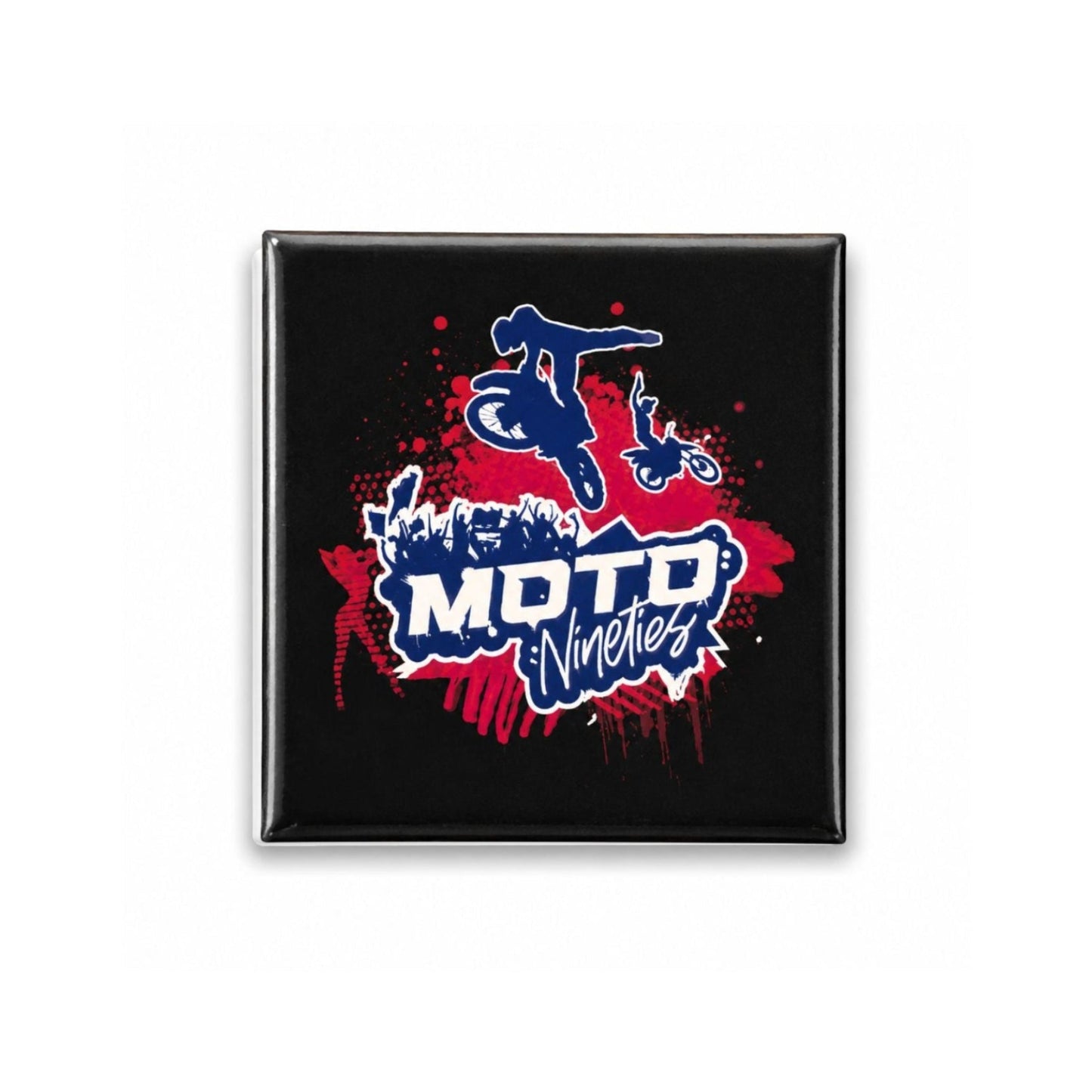 Moto Nineties™ Official Logo Magnet - Black Edition